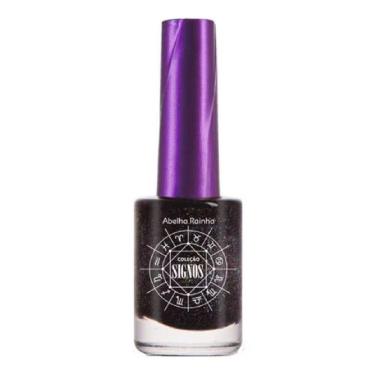 Imagem de Esmalte Coleção Signo Escorpião Preto Glitter Abelha Rainha