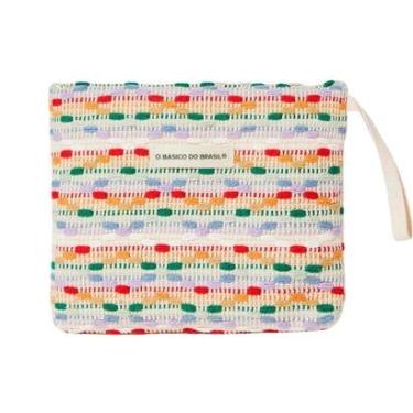 Imagem de Necessaire Hering Off White Feminina Texturizada Multicolorida-Feminino
