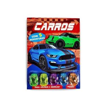 Imagem de Carros - Colorir E Brincar Com 5 Miniaturas