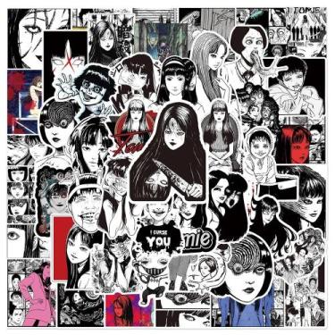 Imagem de Adesivos De Anime De Terror Tomie Junji Ito 10 30 50 Peças Para Skateb
