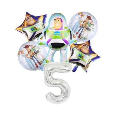 Imagem de Balões De Folha Buzz Lightyear E Woody Do Toy Story Para Festa De Aniv