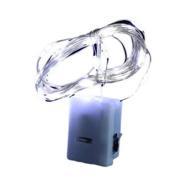 Imagem de Luzes De Fada LED a Pilha Com Controle Remoto, Guirlanda De Fio De Cob