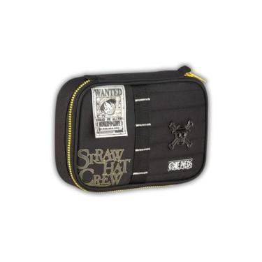 Imagem de Estojo Box One Piece Meninos Infantil Necessaire Escolar Cor:Preto, Pr