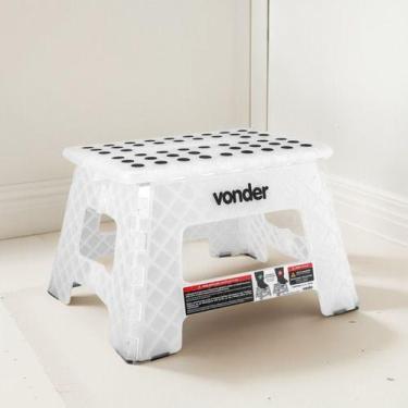 Imagem de Banqueta Plástica Dobrável Transparente 220mm Vonder