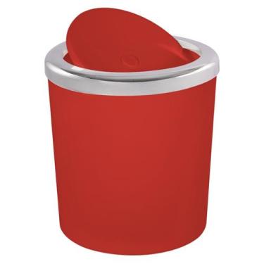 Imagem de Lixeira 5 Litros Para Banheiro Lavabo Cozinha Outlet Wp Connect Fora D