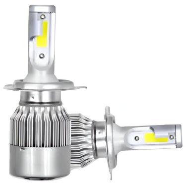Imagem de Lâmpada Automotiva LED H4 para Farol Super Led Mini H4 6500K 20000 LUMENS 30W Branco para Diversos Veículos Force One