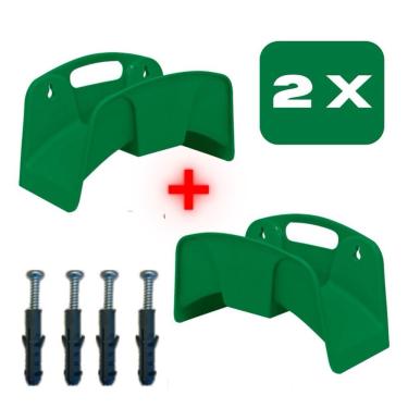 Imagem de Porta Mangueira Jardim para Organização Até 10kg Plástico Resistente Antiuv Verde Inter...