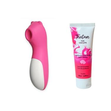 Imagem de Kit Estimulador Clitoriano Recarregável Henry Silicone com 10 Modos de Pulsação e Lubrificante Fun Youvibe