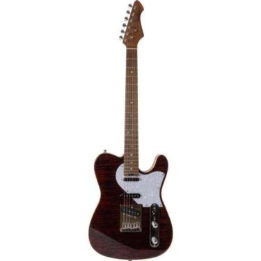 Imagem de Guitarra Elétrica Pro II 615-MK2 Nashville com 3 Captadores Alnico 5 Ruby Red Aria Guitars