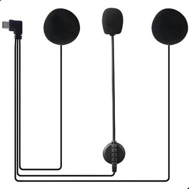 Imagem de Fone Microfone Original EJEAS V6 Pro+ M6 Capacete Moto Reposição USB t