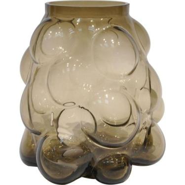 Imagem de Conka Vaso 25X24X24Cm Vidro Âmbar - NH