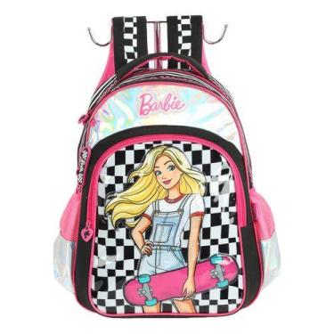 Imagem de Mochila De Costas Escolar Infantil Original Barbie Is41451bb, Preto