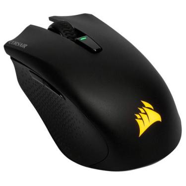 Imagem de Mouse Gamer Corsair Harpoon Wireless, RGB, 6 Botões, 10000DPI, Preto -