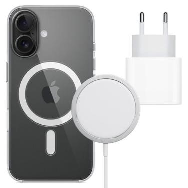 Imagem de Fonte 20W Turbo Tipo C com Capa Magnética e Carregador Inducão para iP