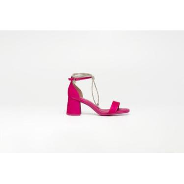 Imagem de Sandália Barbie Picadilly Salto Bloco Alto 630066-5 Rosa Pink - Piccad
