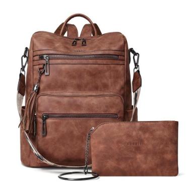 Imagem de Mochila, bolsa Shrie Leather Fashion para mulheres, viagens e trabalho