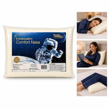 Imagem de Travesseiro Nasa Comfort Inteligente Alto Tradicional Espuma Macia Antialérgico Ortopéd...