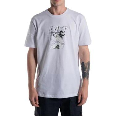 Imagem de Camiseta Lost Surf Rider SM23 Masculina Branco, Branco, M