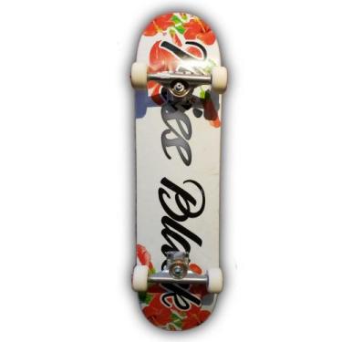 Imagem de Skate montado miss black red bones