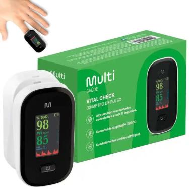 Imagem de Oxímetro de Pulso Multisaúde Hc276 para Medir Oxigenação do Sangue e Pulsação com Display Tft