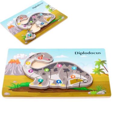 Imagem de Brinquedo Infantil Quebra-cabeças Montessoriano Madeira - Pointer