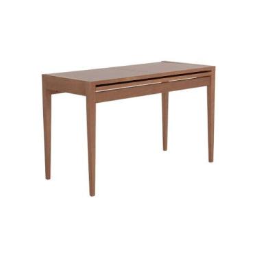 Imagem de Mesa Extensível de Jantar em Madeira e MDF Pina Oppa Design - Amêndoa 