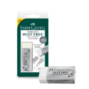 Imagem de Borracha Retangular Branca Dust Free Faber-castell, Branco