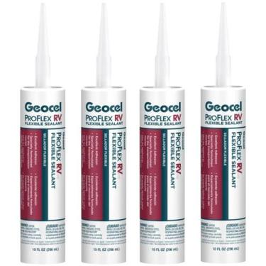 Imagem de Selante Geocel ProFlex RV Flexível Incolor 296 ml - Kit com 4
