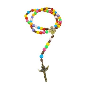 Imagem de Terço Católico Colorido Anjo da Guarda