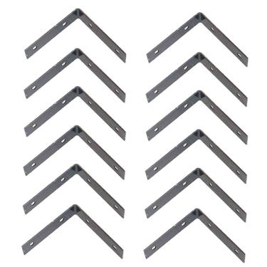 Imagem de Kit 12 Chapa em L Emenda Para Vigas Colunas e Telhados 15x15