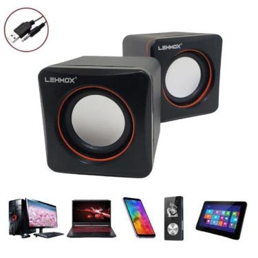 Imagem de Caixa Caixinha De Som Portatil Usb P2 Pc Tv Celular Notebook 5W