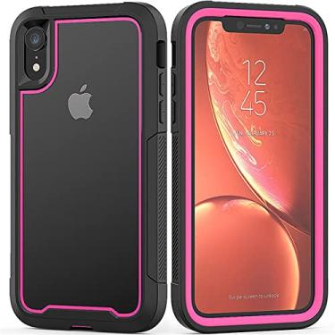 Imagem de Military Shock Absorption Case For iPhone 13 12 11 X XR XS Max Transparent Ultra-Thin PC TPU Protective Case For iPhone 7 8 Plus,T9,For iPhone XR