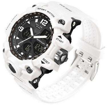 Imagem de  Relógio Analógico Digital Feminino Esportivo Sanda Relógio de Pulso Casual Multifuncional  A Prova D`água