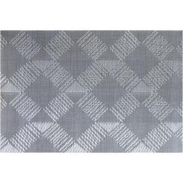 Imagem de LUGAR AMERICANO 45x30cm PVC CINZA 4PÇ