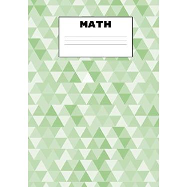 Imagem de Math: 7x10 inch 100 Page with 5x5 Graph paper (five squares per inch) Computation Notebook with Glossy cover and name label. Perfect for Math and Science when you're Back to School.