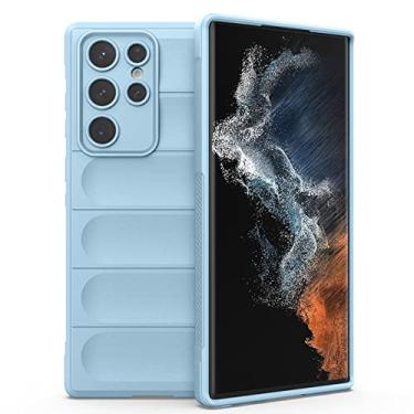 Imagem de Capa à prova de choque para Samsung S22 Plus S21 FE Note 20 Ultra Back para Galaxy A12 A52 A52S A13 A23 A33 A53 A73 4G Capa de telefone, azul claro, para Samsung A73