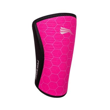 Imagem de Protetor de Joelho Joelheira Neoprene 7mm - Crossfit Treino Pesado- Hexagon Pink - P