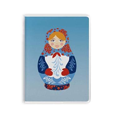 Imagem de Caderno com estampa russa de bonecas russas com símbolo da Rússia