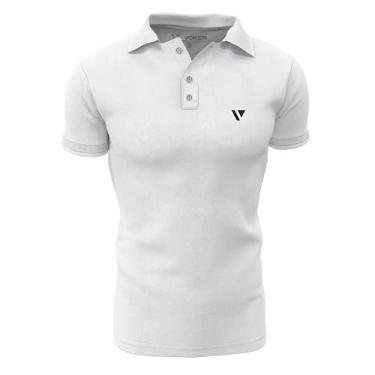 Imagem de Camisa Gola Polo Voker Com Proteção Uv Premium - M - Branco