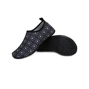 Imagem de Jueshanzj Sapatos de natação de verão com sola fina e sola descalço, pele aderente ao rio, sapatos de praia, K25, 8.5