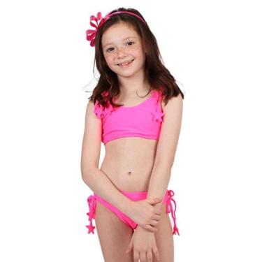 Imagem de Biquíni Faixa Alexia Pink Siri Kids Moda Praia