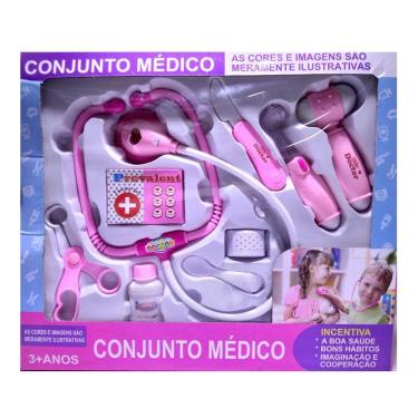 Imagem de Kit Médico Infantil Som coração Brinquedo Infantil