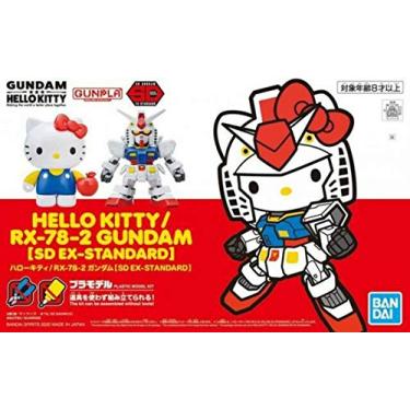 Imagem de Gundam x Hello Kitty - SD-EX Standard - RX-78-2 Anniversary Model Kit