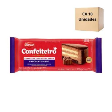 Imagem de Chocolate Confeiteiro Harald Blend Caixa 10 Und X 1,010 Kg