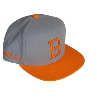 Imagem de Mitchell & Ness Boné Baltimore Orioles Cooperstown Away Snapback - Cinza, Cinza e laranja, Tamanho �nica