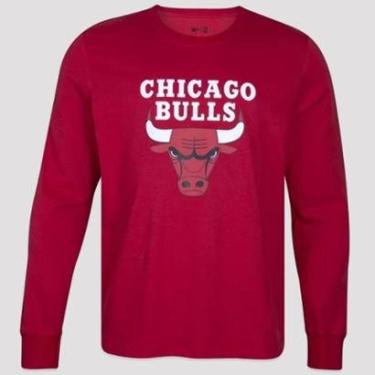 Imagem de Camiseta Manga Longa NBA Chicago Bulls Core Vermelho-Masculino