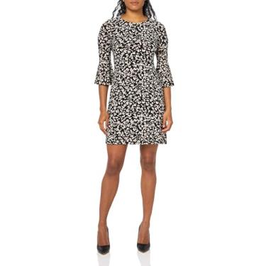 Imagem de Tommy Hilfiger Vestido feminino manga sino, Boné preto/branco, 50