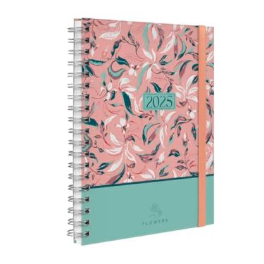 Imagem de Agenda Planner Semanal 2025 Plus Flowers Vintage Verde