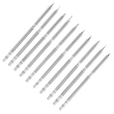 Imagem de Pontas de ferro de solda série T12, pontas de ferro de solda sem fio Estação de solda T12 Kit de solda T12 Substituição de pontas de ferro de solda para estação de retrabalho FX (Pack of 10)
