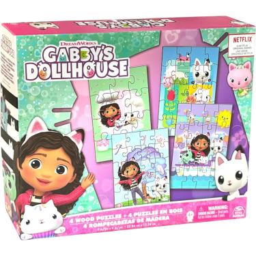 Imagem de Quebra Cabeça Progressivo Em MADEIRA GABBY`S DOLLHOUSE Grow